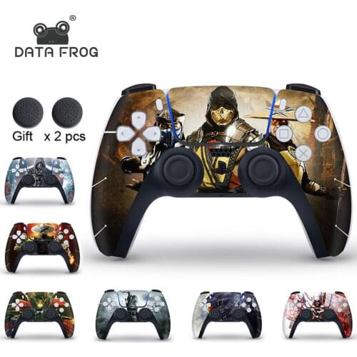 Data Frog Gamepad Cover Sticker for Sony Playstation 5 Controller Skin Sticker for PS5 Controller Game Decal Accessories