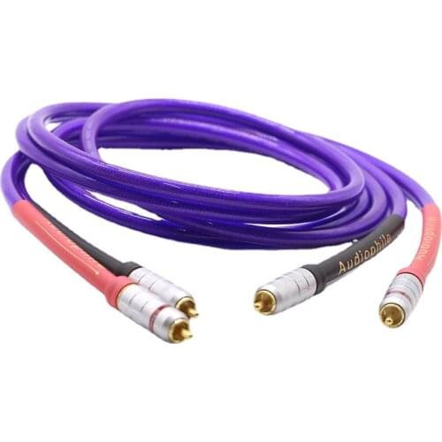 VDH IT65G Audiophile Silver Plated RCA Signal Cable 75ohm Digital Coaxial Audio Cables