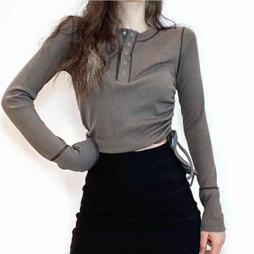 2021 Spring New Simple Bodycon Ribbed Knitted Zipper Tees For Women Shirt Crop Top Casual Streetwear Elegant Solid Short Top