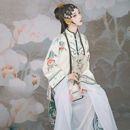 WYJN Republican Period Rich Maid Female Long Gown Photo Galley Thematic Costume Stage Show Performance Drama Cosplay Hanfu