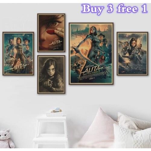 2019 Movie Game Poster Alita Battle Angel Wall Painting Pictures Printing For Living Room Home Decor