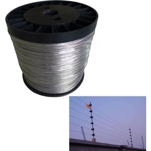 Electric Fence Wire 400 Meters Many Strands Aluminum Magnesium Alloy Wire for Electronic Fence High Voltage Pulse Power Line