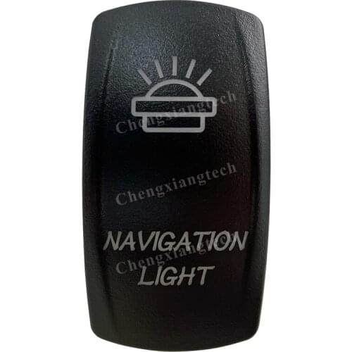 Car Boat Truck Backlit Swtich Cap- Laser Engraving- NAVIGATION LIGHT -for Led Carling Arb Narva 4x4 RV Rocker Switch, Cover Only