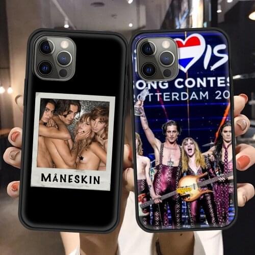 Phone case For iPhone 13 12 11 Pro Max 12 mini xs max xR x 8 7 plus SE Bumper tpu Fundas caso Smartphone Maneskin Damiano David