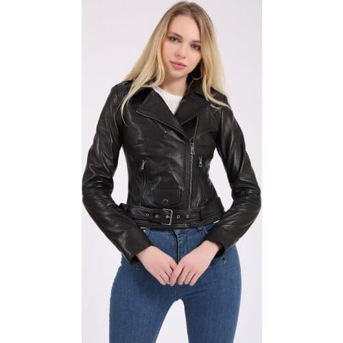 Deri Effect Women's Bomber Jackets