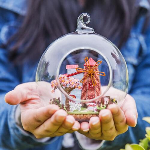 DIY Voice Control Glass Ball LED Lamp Toy Assembly Model Craft Toy Gift