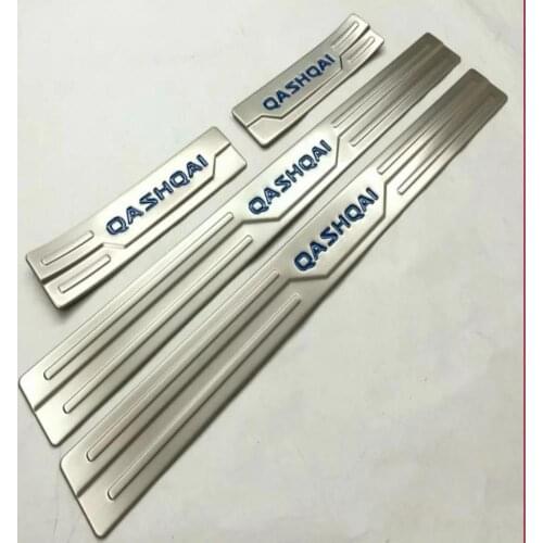 For Nissan Qashqai J11 2016-2019 Car Styling Accessories Stainless Door Sill Scuff Plate Cover Protector Guard Car-Sticker 4pcs