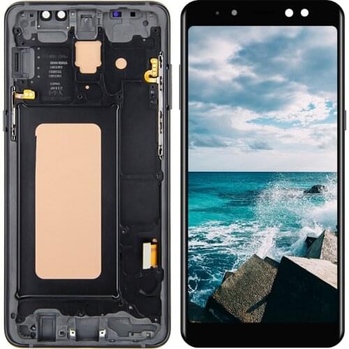 For Samsung Galaxy A8 Plus A8+ 2018 A730 SM-A730F A730F LCD Display Touch Screen Digitizer Assembly with Frame