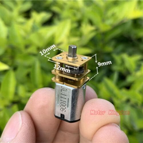 DC 3V 5V 6V 16RPM-35RPM Slow Speed N20 Full Metal Gear Motor 4.3mm output shaft DIY Robot Car