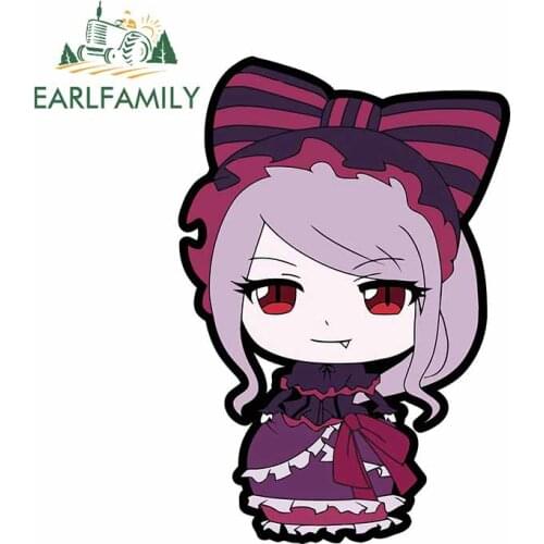 EARLFAMILY 13cm x 9.1cm For Shalltear Car Stickers Waterproof Decal Vinyl Material Sunscreen Auto Car Assessoires Decoration