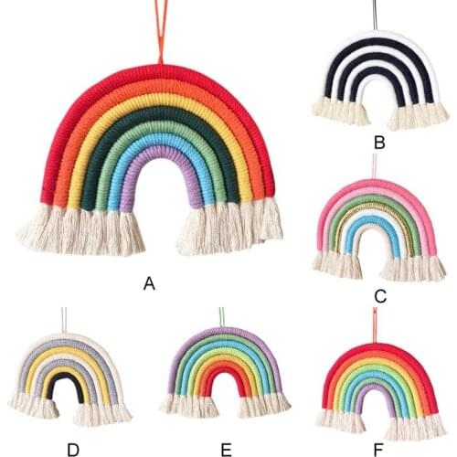 Hot Nordic Kids Room Rainbow Hanging Decoration Rainbow Wall Hanging Decor Kids Room Decoration Accessories