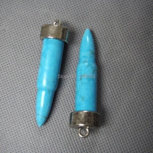 M603170307 Howlite Point Pendant Bullet Pendant