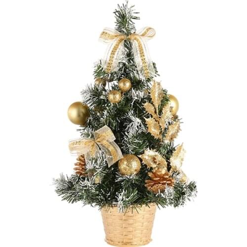 Small Christmas Tree with Baubles Home Decoration Holidy Decor 8" Ornaments