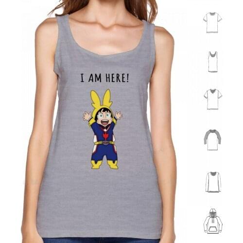 Small Might Tank Top Vest Sleeveless Cotton Plus Ultra Katsuki Bakugo Bakugou All Might Midoriya Izuku Deku Shoot Style