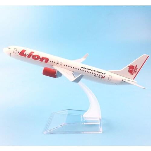 JASON TUTU 16cm Lion Boeing 737 Plane Model Airplane Model Aircraft Model Diecast Metal Airplanes 1:400 Plane Toy Dropshipping