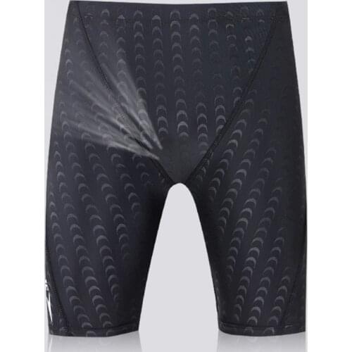 Boys Swim Trunks Waterproof Quick Dry Bathing Suit Man Diving Long Swimsuit Boxer Briefs Gay Beach Shorts Wear