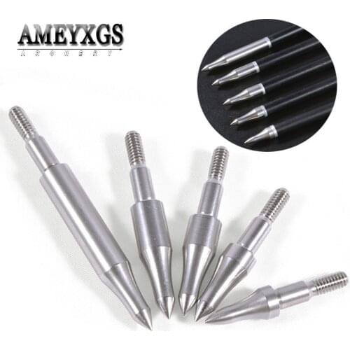 75/100/125/150/200/250/300grain High-precision Stainless Steel Arrowhead Shooting Training Target Arrow Head Hunting Broadheads