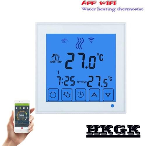 Smartphone APP Control Boiler floor heating wifi heating thermostat with water heating/radiator valve