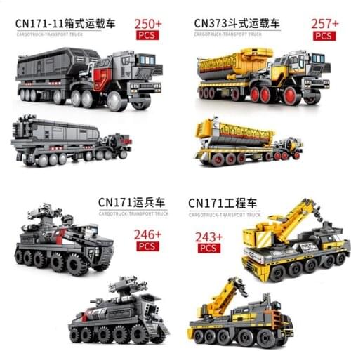 IN STOCK DHL 9style The Wandering Earth Genuine authorization Carrier Truck Model Building Blocks New Educational Bricks Toy