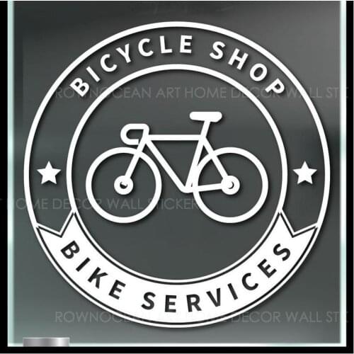 Bicycle Shop Vinyl Sticker Bike Services Business Vinyl Decal Sign SL40