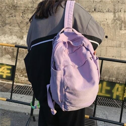 Vintage Womens Backpack Canvas School Backpacks College School Bags For Girls Female Travel Backbag Rucksack Scoolbag 2021