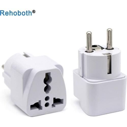 1pcs Universal EU Plug Adapter International AU UK US To EU Euro Travel Adapter Electrical Plug Converter Power Socket