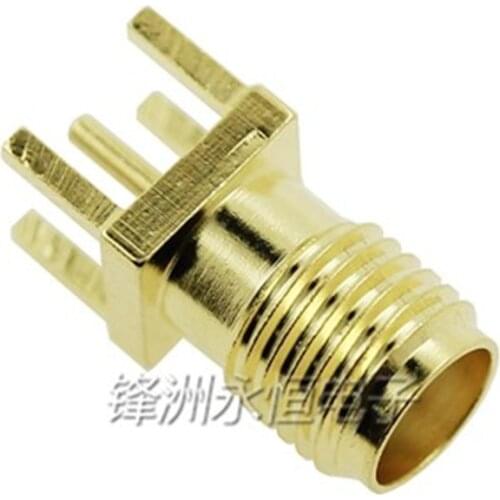 10pcs SMA female connector SMA-KE PCB Mount and SMA Female Plug Straight Receptacle Solder Adapter Connector