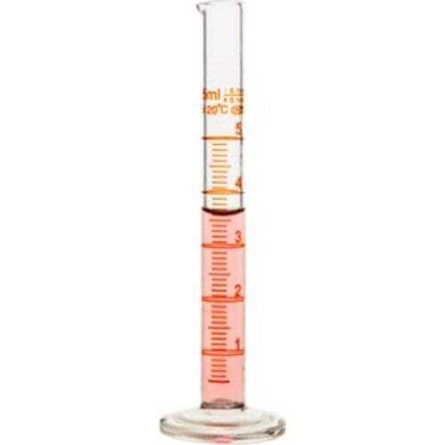 2pcs 5ml Laboratory Measuring cylinder with Scale High borosilicate 3.3 Glass Measuring Cup Lab Supplies