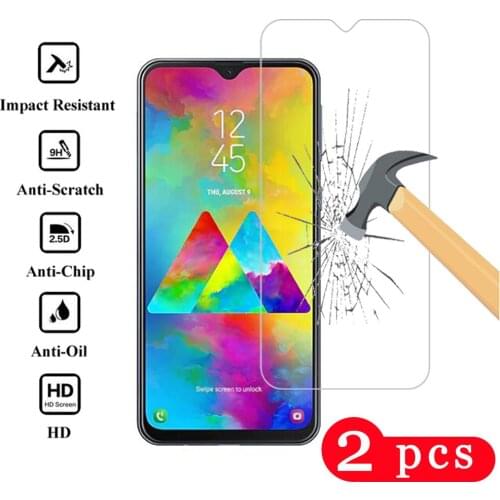 2Pcs 9H protective film for samsung galaxy M30 M20 M10 M30s tempered glass phone screen protector HD on the glass smartphone