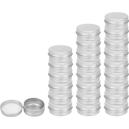 24pcs Tin Jars Cans Screw Top for Eye Shadow Bead Samples Tins 15g/15ml