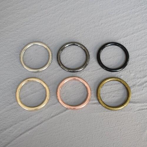 50 Pcs 30mm Alloy O Ring Unwelded Key Ring Belt Strap Dog Chain Buckle Clip Trigger Bag buckle metal Accessories 30-O
