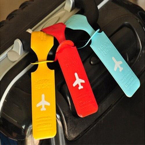 500pcs PVC Label Luggage Tags Airplane Name Address Notes Identity Labels travel accessories Luggage Board