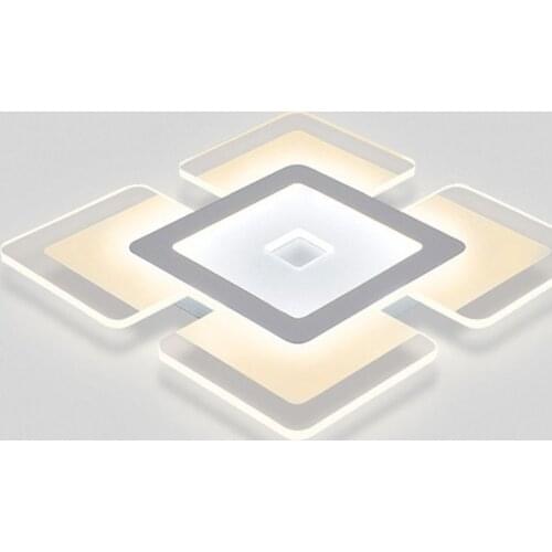 Acrylic LED Ceiling Light Home Lamp Modern Elegant Living Room Bedroom Square