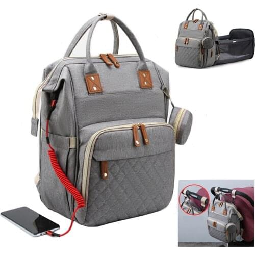 Baby Nappy Maternity Travel Bed Stroller Changing Backpack For Mom Portable Crib Wet Womens Large Diaper Handbags Bag Dry