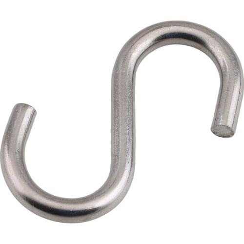304 stainless steel kitchen S type hook M2 M3 M4 M5 M6 M8 M10 wall hook dormitory hanger wall hanging creative s hook coat rack
