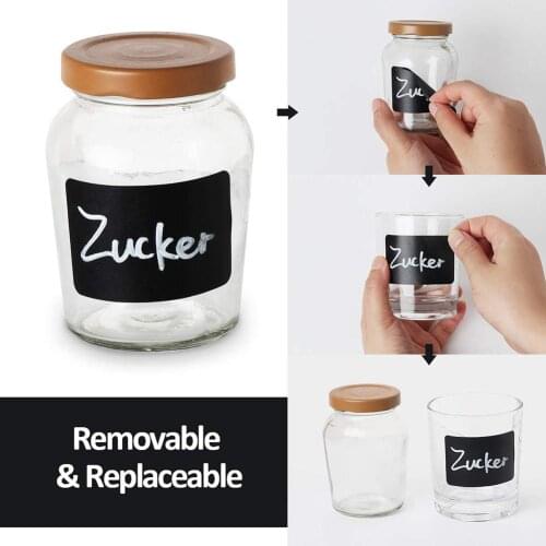 HOT SALES！！！New Arrival 150Pcs Rectangle PVC Self-adhesive Blackboard Labels Sticker DIY Writable Tag Wholesale Dropshipping