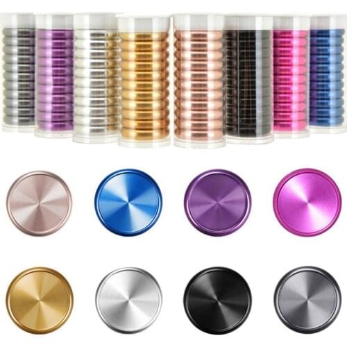 11pcs Metal Binding Discs Metal Buckle Mushroom Hole Loose-leaf Notebook Accessories Binding Ring Buckle Journal Diary Notebook