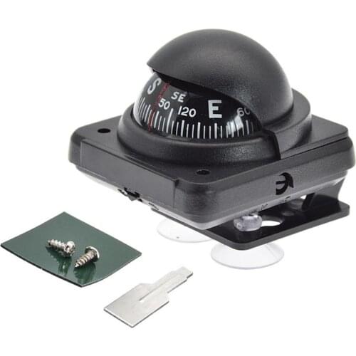 Multi-function Digital Car Marine Compass Adjustable Viewing Angle Compass Ball Camping Hiking Accessories Navigation Guide Tool