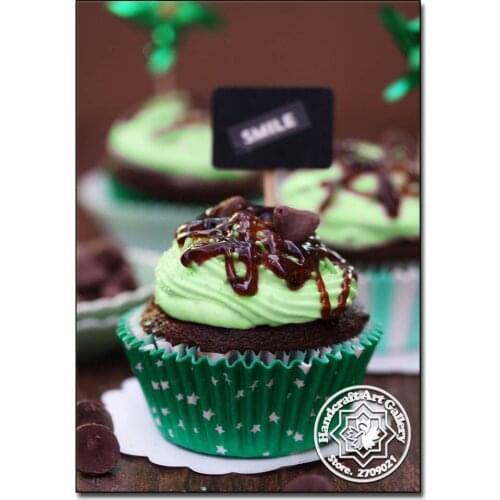 Moonzero Diamond Mosaic Embroidery Cakes Patterns Handcraft Gift Full Round Rhinestones Diamond Painting Cross Stitch Home Decor