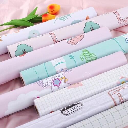 45cm wide cartoon wallpaper self adhesive living room bedroom wall sticker childrens room decorative wallpaper background wall