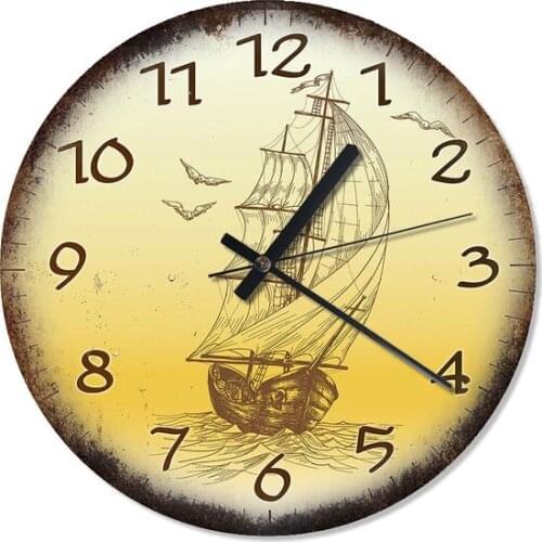 Tablomega Sailing Ship Wall clock 50X50 Cm Wall clock