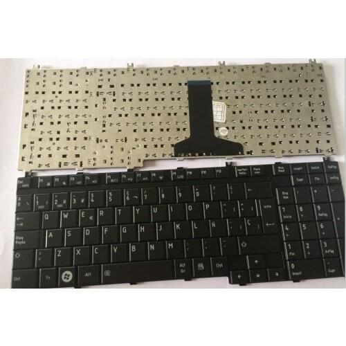 New Spanish black keyboard for for Toshiba A500 P200 P300 L505 X500 X300 A505 A505D F501 L535 P205 P505 sp layout