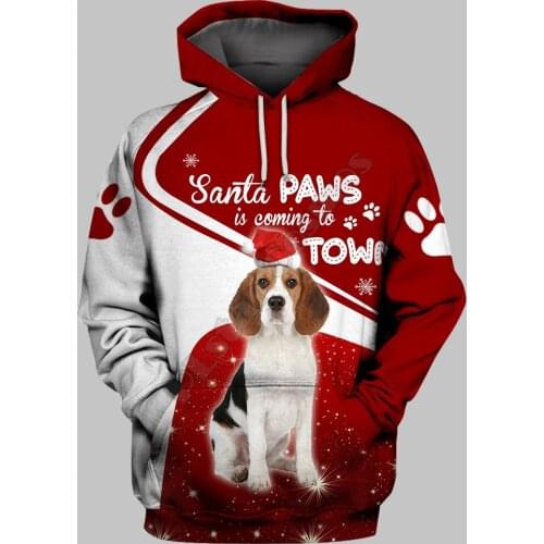 Beagle 3D Hoodies Printed Pullover Men For Women Funny Sweatshirts Fshion Christmas Sweater Drop Shipping 02