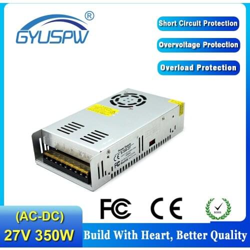 Regulated Switching Power Supply DC 27V 13A 350W Power Adapter Transformer 110V 220V AC to DC27V SMPS For CNC CCTV Motor Printer