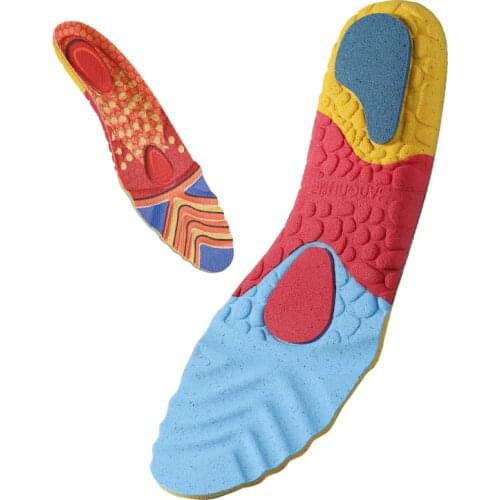 3ANGNI PU Foam Insoles Arch Support Breathable Running Insole Foot Plantar Fasciitis insoles Shoe Pad New ​For Women Men