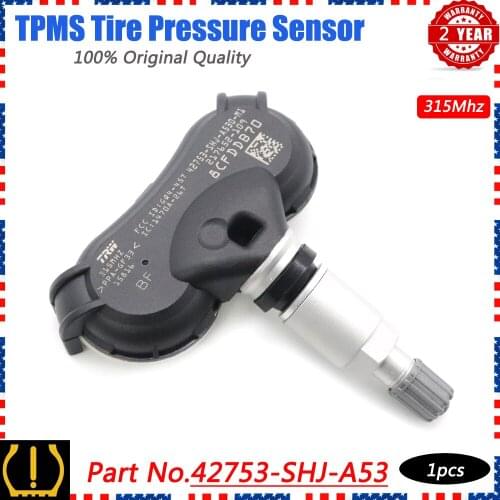 XUAN 1PCS Tire Pressure Monitor Sensor TPMS For Acura RL MDX TL TL-S Odyssey Touring Ridgeline VU Pilot 3.5L 42753-SHJ-A53