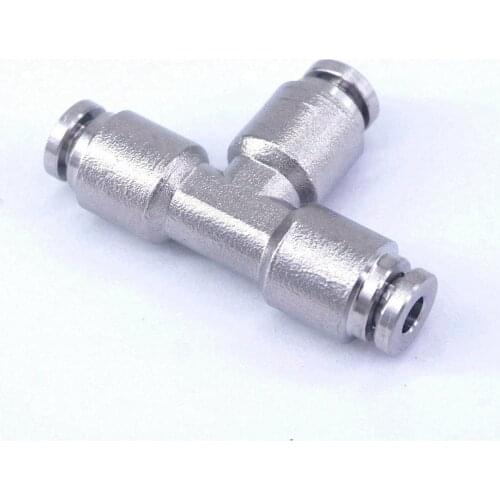 4MM OD Tube Pneumatic Tee Branch 304 Stainless Steel Connector Quick Fittings Anticorrosion Antioxidation Antioxidation