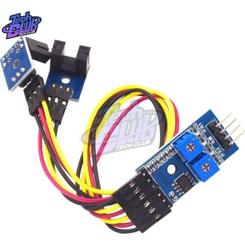 2 Channel Speed Detector Detection Sensor Module 2-Way Speed Sensor Counting Module Motor Speed Slot Type Optocoupler Module