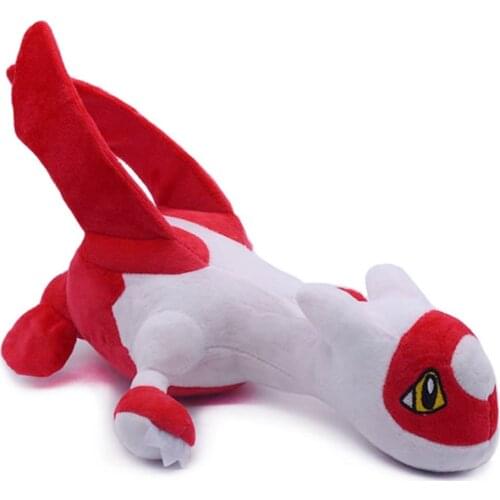 22CM Takara Tomy Pokemon Latios Latias Dragon Plush Toys Red Cool Stuffed Doll Flying Elf Christmas Gifts For Children