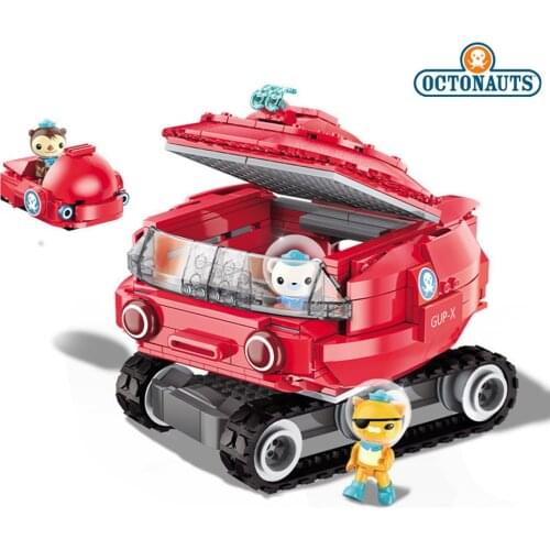 395pcs Genuine Octonauts Octopod GUP-X Building Block Barnacles Kwazii Tweak Building Brick Set For Kids Christmas Birthday Gift